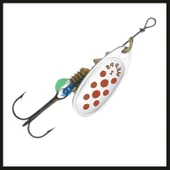 Uyguna-Yakala Gümüş/kırmızı Noktalı No:2 Mepps Comet-ÖKŞ.050 thumbnail 2