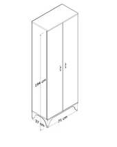 Çok Amaçlı, Kiler, Ayakkabılık, Mutfak, Banyo, Balkon Dolap - 8