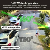 Wyze Floodlight Kamera v2, 2K HD Dış Mekan Güvenlik Kamerası - Siyah - 4