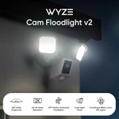 Wyze Floodlight Kamera v2, 2K HD Dış Mekan Güvenlik Kamerası - Beyaz - 2