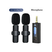 Kablosuz Çift Yaka Vlog Mikrofonu (3.5mm - Çok Yönlü Kondenser Mikrofon Cep Telefon-Müzikseti- Anfi) - 2