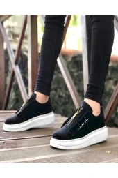 Erkek Cilt Deri Fermuarlı Sneaker Ortopedik Mevsimlik Günlük Ayakkabı - 3