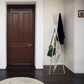 Ahşap Ayaklı Elbise Askısı-ahşap Tasarım Portmanto 160 X 44 Cm - 2