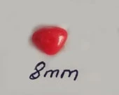 Kilitli Burun 8 Mm Kırmızı  ( 5 Adet ) - 1