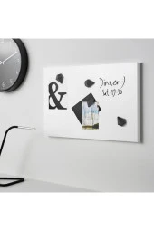 Svensas Beyaz 40x60 Cm Manyetik Mıknatıslı Pano Ofis Ev Duvar Panosu Not Fotoğraf Resim Panosu thumbnail 1