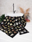 %100 Pamuk İkili 40x66 Cm Nakışlı Desenli El&Yüz Havlu/Havlu Seti thumbnail 2