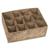 BUFFER® 12 Bölmeli Çekmece İçi Çorap Çamaşır Düzenleyici Bez Organizer - 1