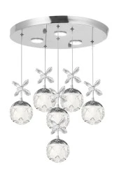 Eray Aydınlatma 2560-5+1 6 Li Krom Led Avize - 1