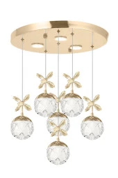 Eray Aydınlatma 2560-5+1 6 Li Sarı Led Avize thumbnail 1