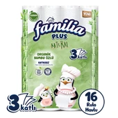 Familia Plus Natural Penguen Gofrajlı 16'lı Havlu Kağıdı - 1