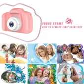 Torima CMR 7 Pembe Mini 1080p Hd Çocuk Kamera Dijital Fotoğraf Makinesi 2.0 Inç Ekran - 3