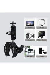 Süper Gopro Telefon Kamera Tutucu 360 Dönen Bilyeli Kol Ve Çift Bilyeli Kafa Adaptörü - 2