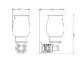 Bocchi Orient Diş Fırçalık Seramik Cam -Krom 3002 0003 thumbnail 2