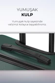 Polo&Sky Elmas Model Haki Renk Orta Boy Valiz - 4