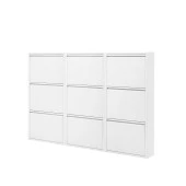 3 Raflı Metal Ayakkabılık Beyaz Metal Ayakkabı Dolabı REHOME - 6