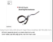 Ceta Form N14-031 Zincirli Yağ Filtre Anahtar 60-110 230 Mm - 1
