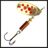 Uyguna-Yakala Altın/kırmızı Noktalı No:3Mepps Comet-ÖKŞ.052 thumbnail 1