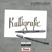 Pentel Pointliner 2.0mm Kesik Uçlu Kaligrafi Kalemi / S20P-C20A thumbnail 2