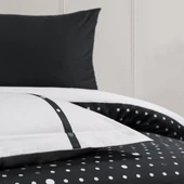 BARROS ÇİFT KİŞİLİK YATAK ÖRTÜLÜ NEVRESİM TAKIMI SİYAH thumbnail 2