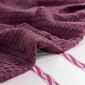 FONTANA ÇİFT KİŞİLİK YATAK ÖRTÜLÜ NEVRESİM TAKIMI MÜRDÜM thumbnail 3