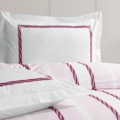 FONTANA ÇİFT KİŞİLİK YATAK ÖRTÜLÜ NEVRESİM TAKIMI MÜRDÜM thumbnail 2