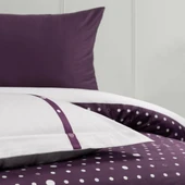 BARROS ÇİFT KİŞİLİK YATAK ÖRTÜLÜ NEVRESİM TAKIMI MÜRDÜM thumbnail 2