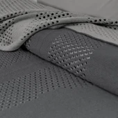 MAXWELL ÇİFT KİŞİLİK YATAK ÖRTÜLÜ NEVRESİM TAKIMI GRİ thumbnail 3