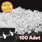 Beton Çivili Kroşe No:8 100lü Paket 4 x 4 Uydu Televizyon Priz Sıva Üstü Kablo Kanal Düzenleme thumbnail 1