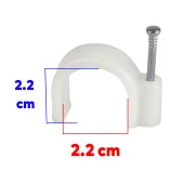 Beton Çivili Kroşe No:8 100lü Paket 4 x 4 Uydu Televizyon Priz Sıva Üstü Kablo Kanal Düzenleme thumbnail 2