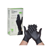 Slımfıt Glove Pudrasız Tek Kullanımlık Gıdaya Uygun Yeni Nesil Teknoloji Siyah M Beden Eldiven 100'lü Paket - 3