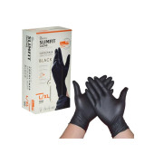 Slımfıt Glove Gıdaya Uygun Pudrasız Tek Kullanımlık Yeni Nesil Teknoloji Siyah L / XL Beden Eldiven 100'lü Paket - 3