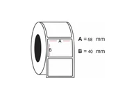 Termal Barkod Etiketi 40x58 1 Rulo 500 Adet - 1