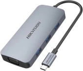 Hikvision HS-HUB-DS801 8 Port Usb 3.0 Port Type-C Dönüştürücü - 1