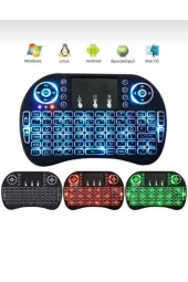 Zhltools Işıklı Mini Klavye Mouse Smart Tv Box Akıllı Klavye thumbnail 1