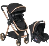 TommyBaby Safir 5'li Set Bebek Arabası Oyun Parkı Çanta Yatak - 9