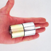 ZGA37RG 12V 37mm 10Rpm Redüktörlü DC Motor Metal Dişli Yüksek Tork Kuvvet Robot Oyuncak RC Araba thumbnail 2