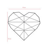 DEKORATİF KALP TEL PANO METAL FOTOĞRAFLIK ÇOK AMAÇLI DUVAR ÇERÇEVESİ - 5