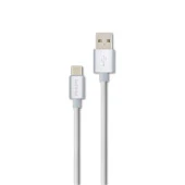 Philips 3A 60W UsbA to Type-C 1.2M Hızlı Şarj ve Data Kablosu Beyaz + ScHitec Type-C to UsbA 3.0 OTG Dönüştürücü Adaptör thumbnail 3