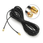 RG174 50 ohm Koaksiyel Rp Sma Erkek Rp Sma Dişi 3 Metre Kablo RF Sinyal Uzatma Kablosu 0-6Ghz - 1