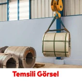 Yük Kaldırma Taşıma İndirme Halat Sapan Polyester Spanzet Lila Renk 1 Ton 6 Metre Sağlam thumbnail 4