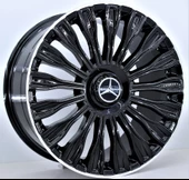 R1 Wheels 19 inç 5*112 ET38 Siyah Jant Takımı (J-664) - 1
