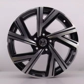 R1 Wheels 17 inç 5*112 ET40 Siyah Jant Takımı (J-663) - 1