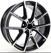 R1 Wheels 20 inç 5*112 ET40 Siyah Jant Takımı (J-680) - 1