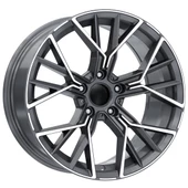 R1 Wheels 20 inç 5*120 ET40 Füme Jant Takımı (J-715) - 1