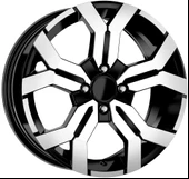 R1 Wheels 16 inç 5*114.3 ET40 Parlak Siyah Jant Takımı (J-735) - 1