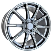 R1 Wheels 19 inç 5*120 ET48 Füme Jant Takımı (J-825) - 1