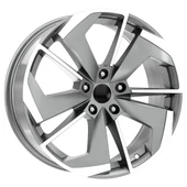 R1 Wheels 19 inç 5*112 ET45 Füme Jant Takımı (J-858) - 1