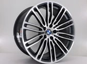 R1 Wheels 19 inç 5*112 ET35 Füme Jant Takımı (J-1010) - 1