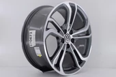 R1 Wheels 17 inç 5*112 ET40 Metalik Gri Jant Takımı (J-1022) - 1