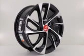 R1 Wheels 16 inç 5*98 ET35 Siyah Jant Takımı (J-316) - 1